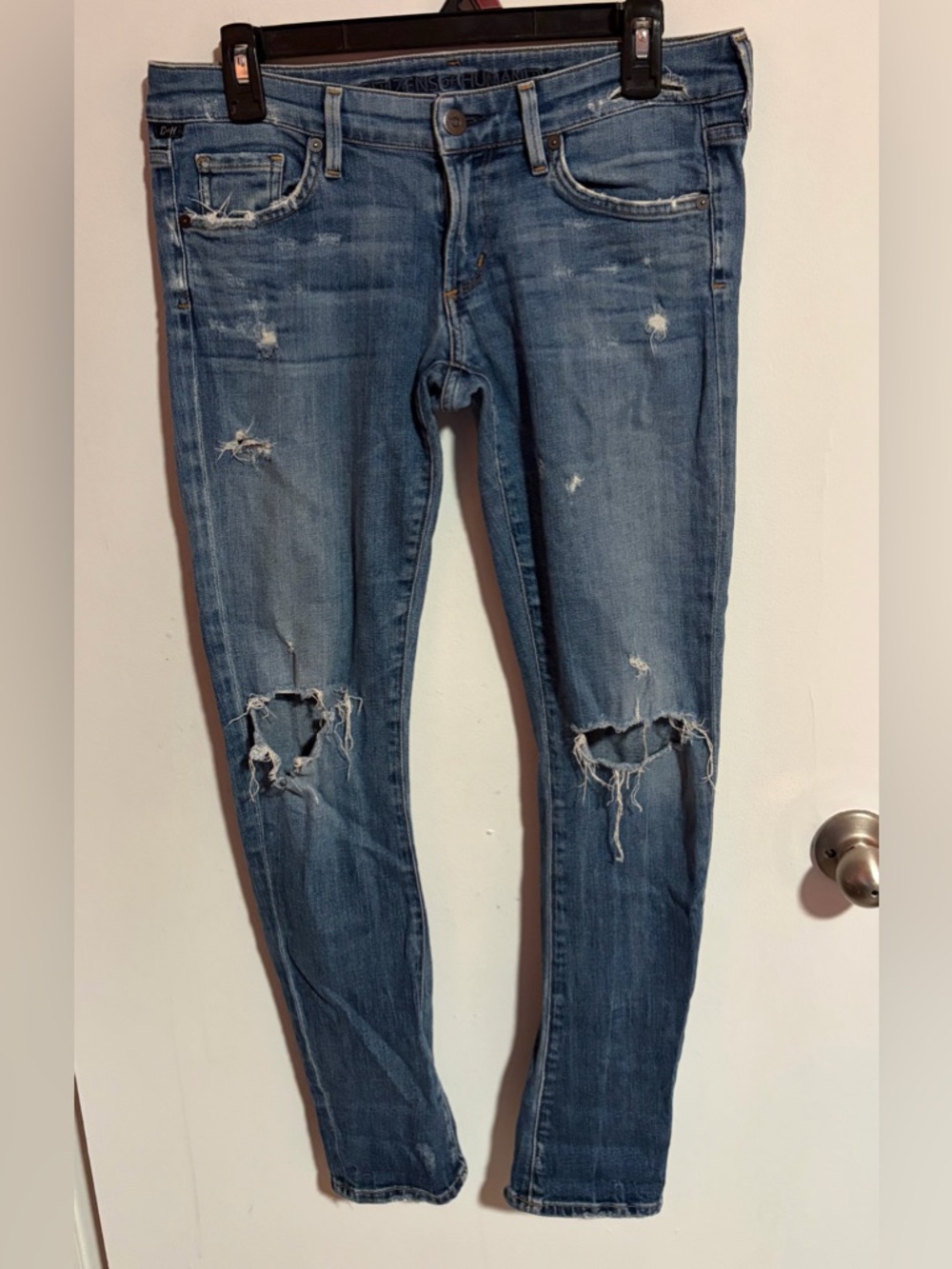 Citizens Of Humanity By Jerome Dahan Distressed Skinny Jeans